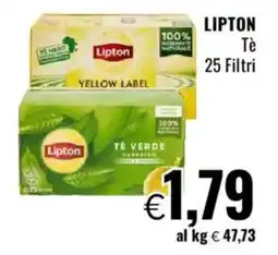 Famila LIPTON Tè 25 Filtri offerta