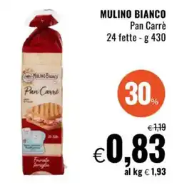 Famila MULINO BIANCO Pan Carrè 24 fette offerta