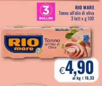 Famila RIO MARE Tonno all'olio di oliva offerta