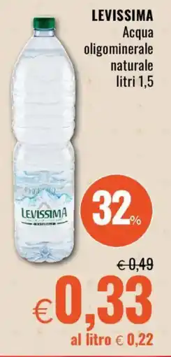 Famila LEVISSIMA Acqua oligominerale naturale offerta