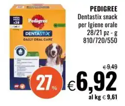 Famila PEDIGREE Dentastix snack per Igiene orale offerta