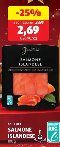 ALDI Gourmet salmone islandese offerta