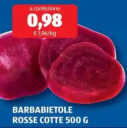 ALDI Barbabietole rosse cotte offerta