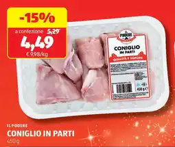 ALDI Il podere coniglio in parti offerta