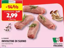 ALDI Il podere involtini di suino offerta