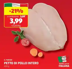 ALDI Il podere petto di pollo intero offerta