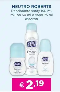 Acqua & Sapone NEUTRO ROBERTS Deodorante spray offerta