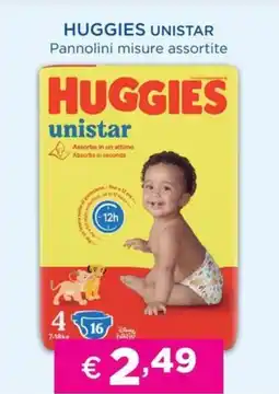 Acqua & Sapone HUGGIES UNISTAR Pannolini offerta