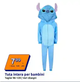 Action Tuta intera per bambini offerta