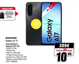 MediaWorld SAMSUNG Smartphone Galaxy A17 4G offerta