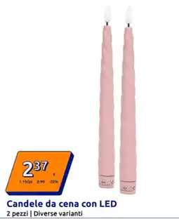Action Candele da cena con LED offerta