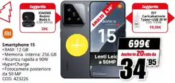 MediaWorld Xiaomi Smartphone 15 offerta