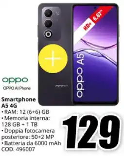 MediaWorld oppo Smartphone A5 4G offerta
