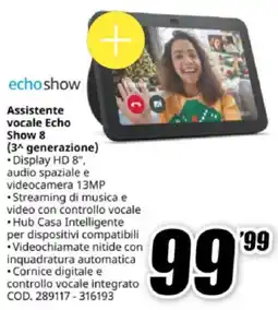 MediaWorld echoshow Assistente vocale Echo Show 8 (3^ generazione) offerta