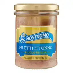 Qui Discount Filetti di tonno al naturale/in olio di oliva Nostromo vaso vetro offerta