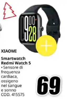 MediaWorld XIAOMI Smartwatch Redmi Watch 5 offerta