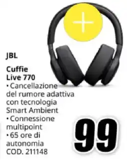 MediaWorld JBL Cuffie Live 770 offerta