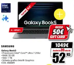 MediaWorld SAMSUNG Galaxy Book5 offerta
