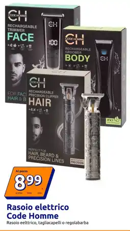 Action Rasoio elettrico Code Homme offerta