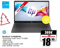 MediaWorld hp Notebook 15-FD0057NL offerta