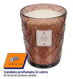 Action Candela profumata in vetro offerta
