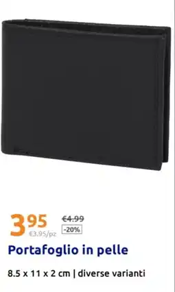 Action Portafoglio in pelle offerta