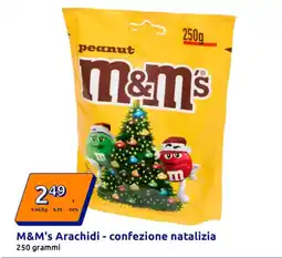 Action M&M's Arachidi - confezione natalizia offerta