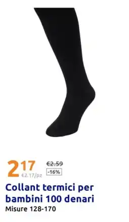 Action Collant termici per bambini 100 denari offerta