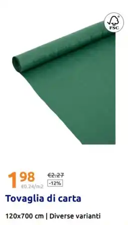 Action Tovaglia di carta offerta