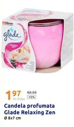 Action Candela profumata Glade Relaxing Zen offerta