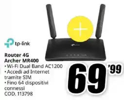 MediaWorld tp-link Router 4G Archer MR400 offerta