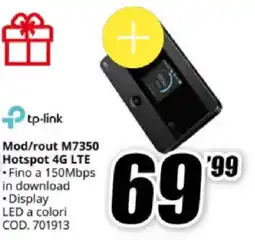 MediaWorld tp-link Mod/rout M7350 Hotspot 4G LTE offerta