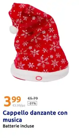 Action Cappello danzante con musica offerta
