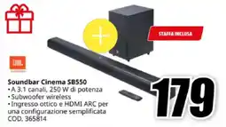 MediaWorld JBL Soundbar Cinema SB550 offerta