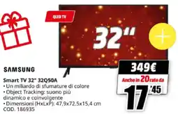 MediaWorld SAMSUNG Smart TV 32" 32Q50A offerta