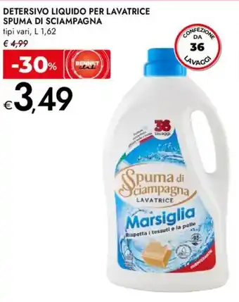 Detersivo liquido per lavatrice SPUMA DI SCIAMPAGNA