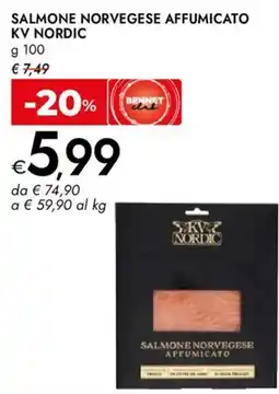 Bennet Salmone norvegese affumicato KV NORDIC offerta