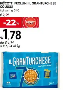 Bennet Biscotti frollini il granturchese COLUSSI offerta