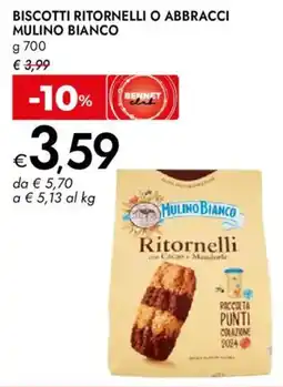 Bennet Biscotti ritornelli o abbracci MULINO BIANCO offerta