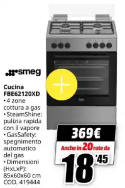 MediaWorld smeg Cucina FBE62120XD offerta