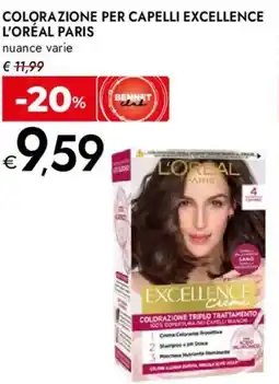 Bennet Colorazione per capelli excellence trattamento riparatore anti-rughe L'ORÉAL PARIS offerta
