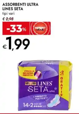 Bennet Assorbenti ultra LINES SETA offerta