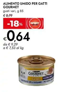 Bennet Alimento umido per gatti GOURMET offerta