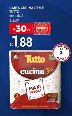 Bennet Carta cucina style TUTTO offerta