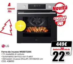 MediaWorld LG Forno da incasso WS5D72305 offerta