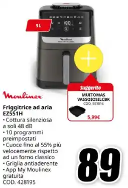 MediaWorld Moulinex Friggitrice ad aria EZ551H offerta