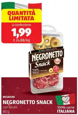 ALDI Negroni negronetto snack offerta