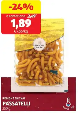 ALDI Regione che vai passatelli offerta