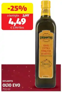 ALDI Desantis olio evo offerta