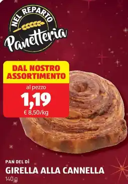 ALDI Pan del dì girella alla cannella offerta